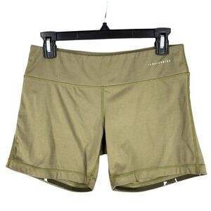 I Am Becoming Biker‎ Shorts Womens M 5 Inch Olive Compression Active Training
